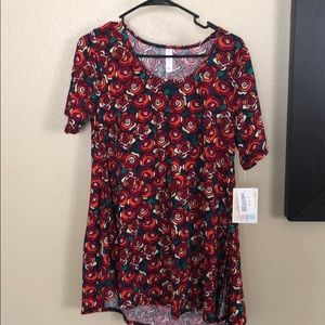 Lularoe Disney roses perfect T size small w/tags